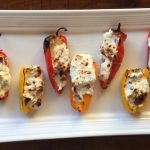 Cheese and Bacon Stuffed Mini Sweet Peppers