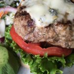 Super Juicy Grilled Burgers with Blue Cheese and Avocado
