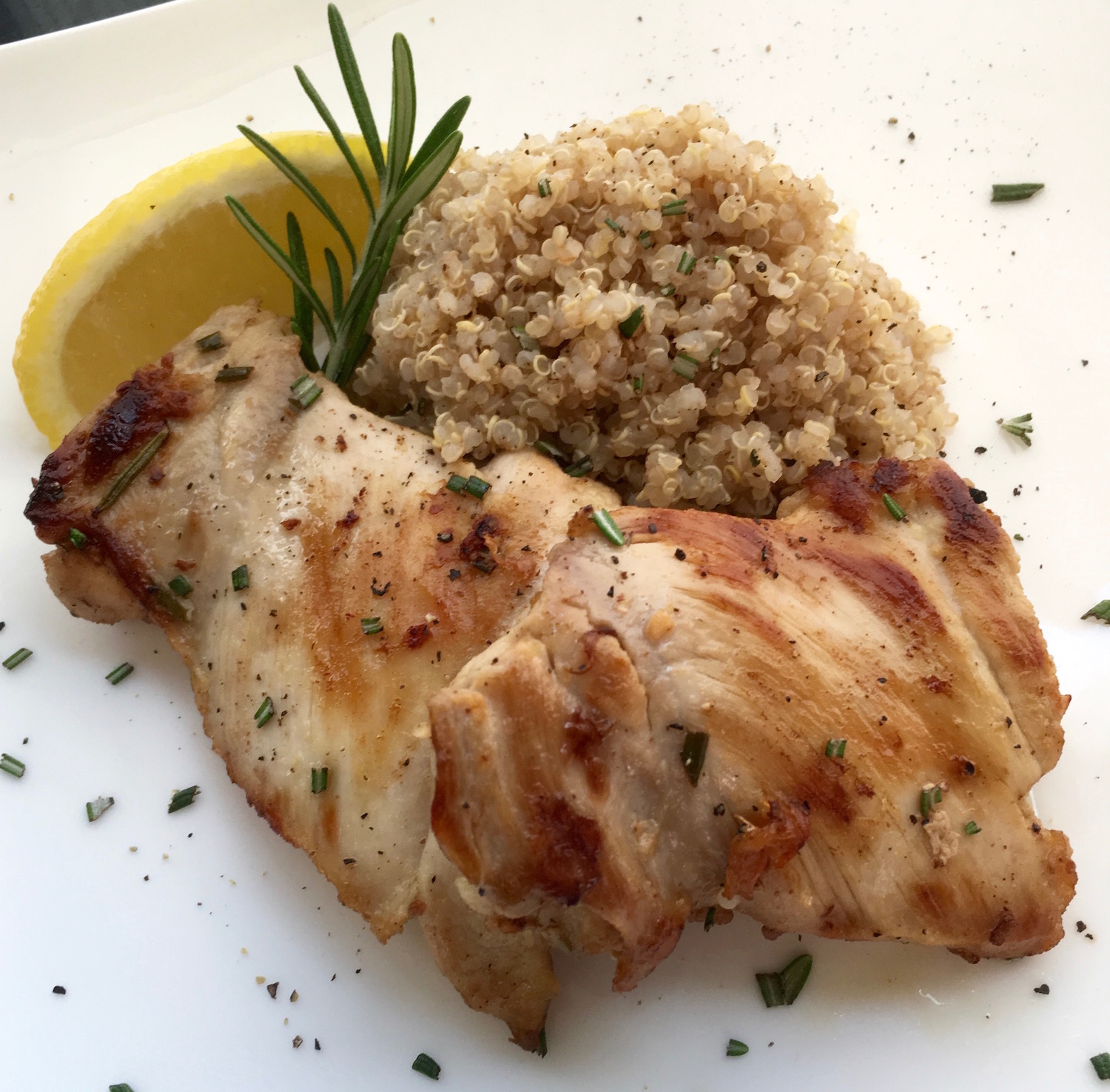 Rosemary Lemon Boneless Chicken Thighs