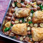 Herb-Roasted Chicken with Red Potatoes & Kale